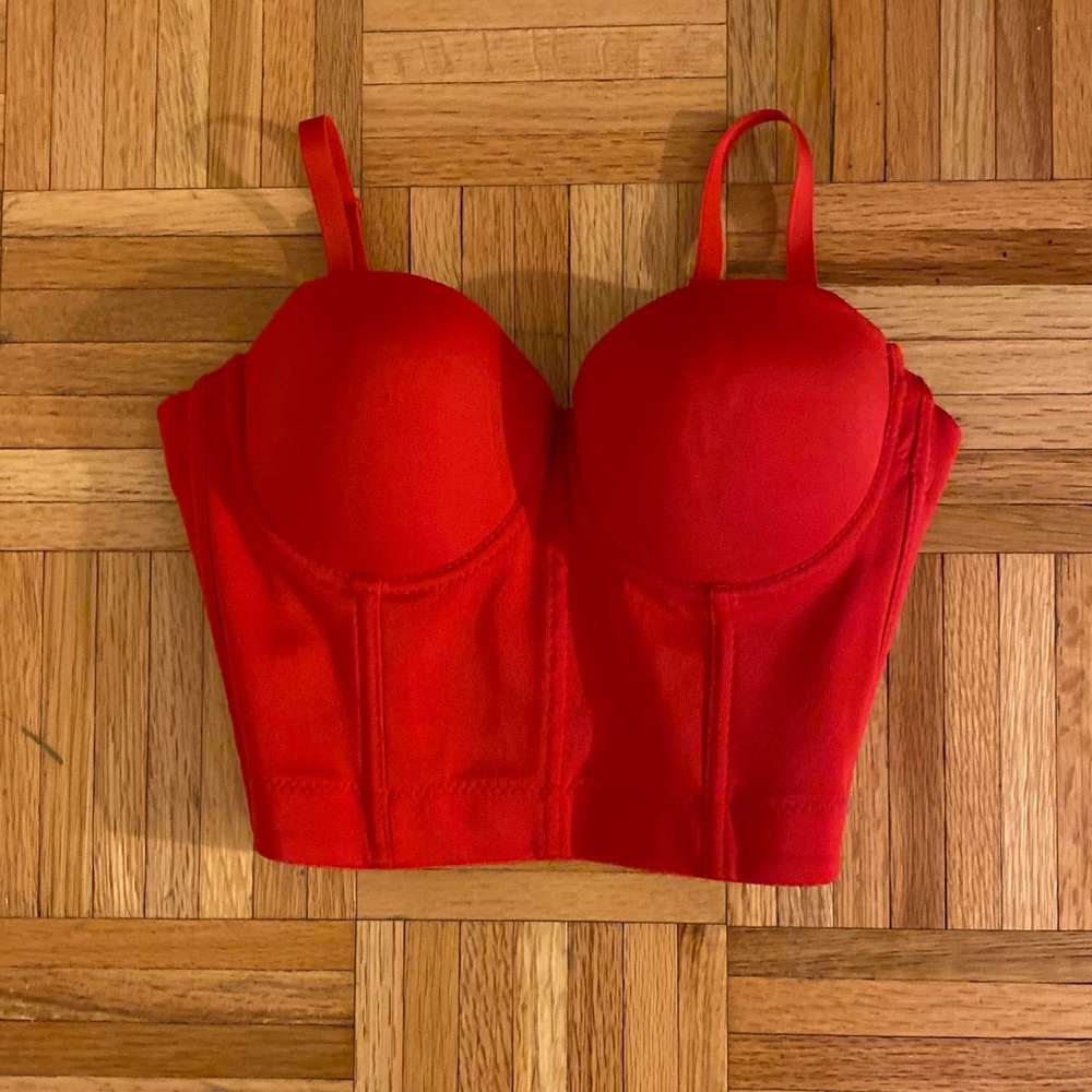 Push Up Bustier Club Party Crop Top Bra S Size
